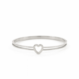 Armband Giselle 4 mm zilverkleuring M 10029, KalliKalli