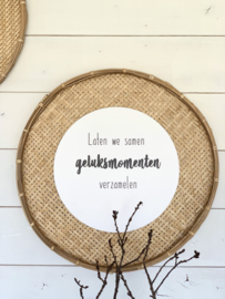 Muurcirkel geluksmomenten, 30 cm