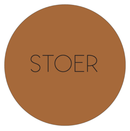 Muurcirkel STOER bruin, 30 cm