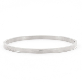 Armband Merle 4 mm zilverkleuring L 2195, KalliKalli