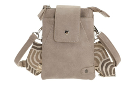 Horton crossbody en telefoontasje light grey, I'm Dutch