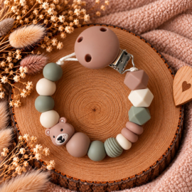 Speenkoord Bruin/Groen Beertje