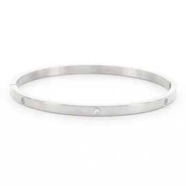 Armband Aimée 4 mm zilverkleuring L 12174 lliKalli