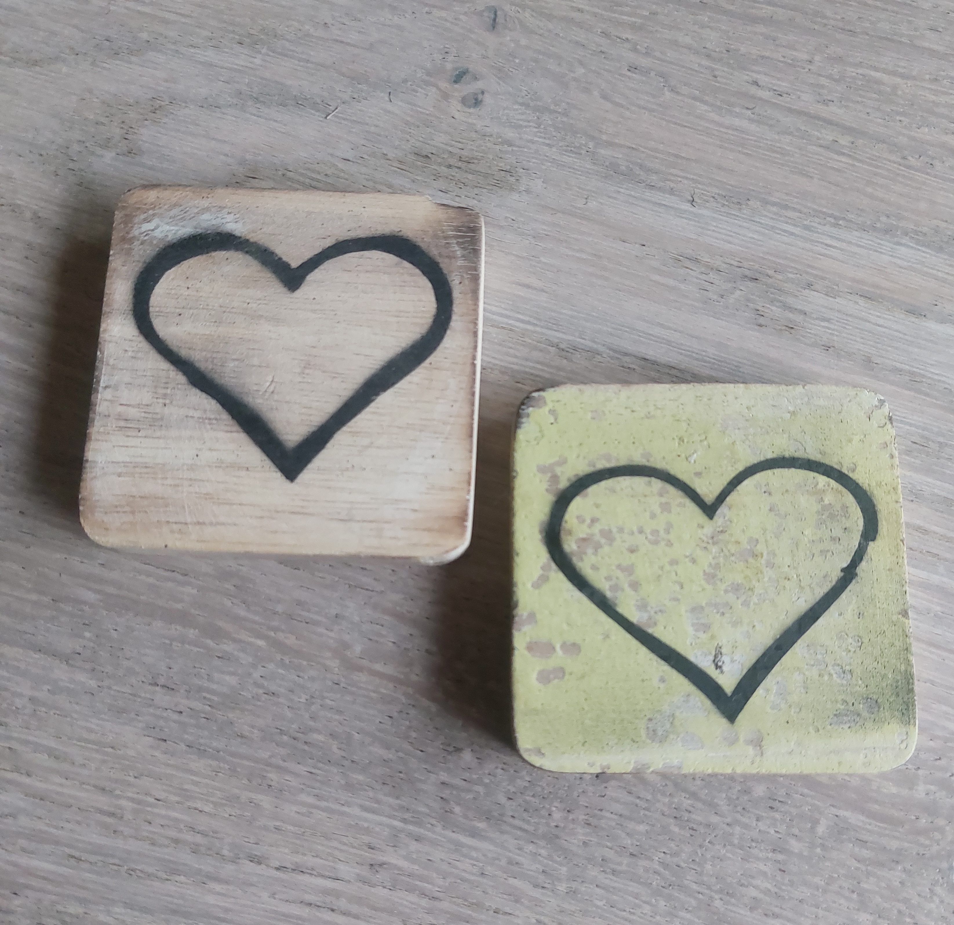 Houten open hartje