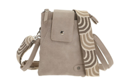 Horton crossbody en telefoontasje light grey, I'm Dutch