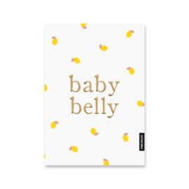 Kaartje 'Baby belly' | goudfolie