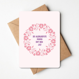 Kaartje 'Allerliefste mama'