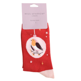 Miss Sparrow 'Bauble robin' (red)