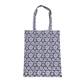Shopping bag 'Chrysanthemum' | thunder blue