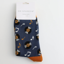 Mister Sparrow 'Vinyl music' (navy)