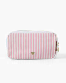 Make-up bag 'Pink stripes'