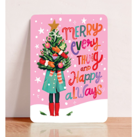 Kaartje 'Merry everything'