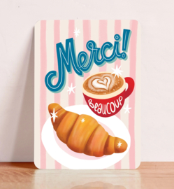Kaartje 'Merci!'