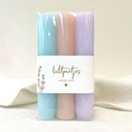 Candles 'Lichtpuntjes voor jou' | pastel