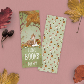 Boekenlegger 'I love books deerly'