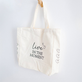 Shopping bag 'Live in the moment'