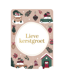 Kerstkaartje 'Lieve kerstgroet'