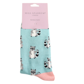 Miss Sparrow 'Racoons' (blue)
