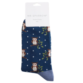 Mister Sparrow 'Winter owls' (navy)