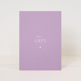 Kaartje 'Veel liefs'