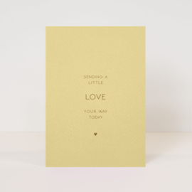 Kaartje 'Sending love'