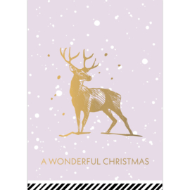 Kerstkaartje 'A wonderful Christmas'