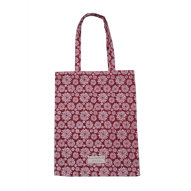 Shopping bag 'Chrysanthemum' | scarlet red