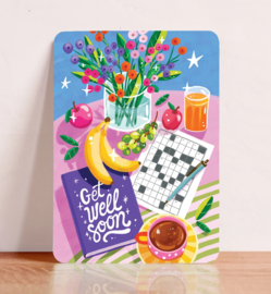 Kaartje 'Get well soon'