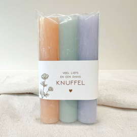 Candles 'Dikke knuffel' | pastel