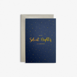 Dubbele kerstkaart 'Silent Nights'