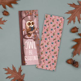 Boekenlegger 'Owl be reading'