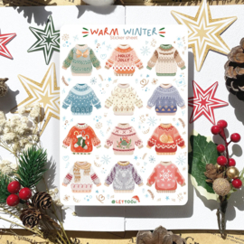 Sticker sheet 'Warm winter'