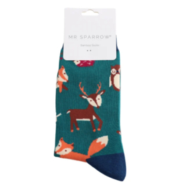 Mister Sparrow 'Woodland animals' (teal)