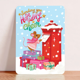 Kerstkaartje 'Holiday cheer'