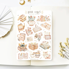 Sticker sheet 'Book vibes'