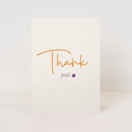 Kaartje 'Thank you' | colour