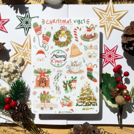 Sticker sheet 'Christmas vibes'