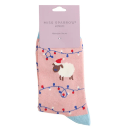 Miss Sparrow 'Christmas sheep' (pink)