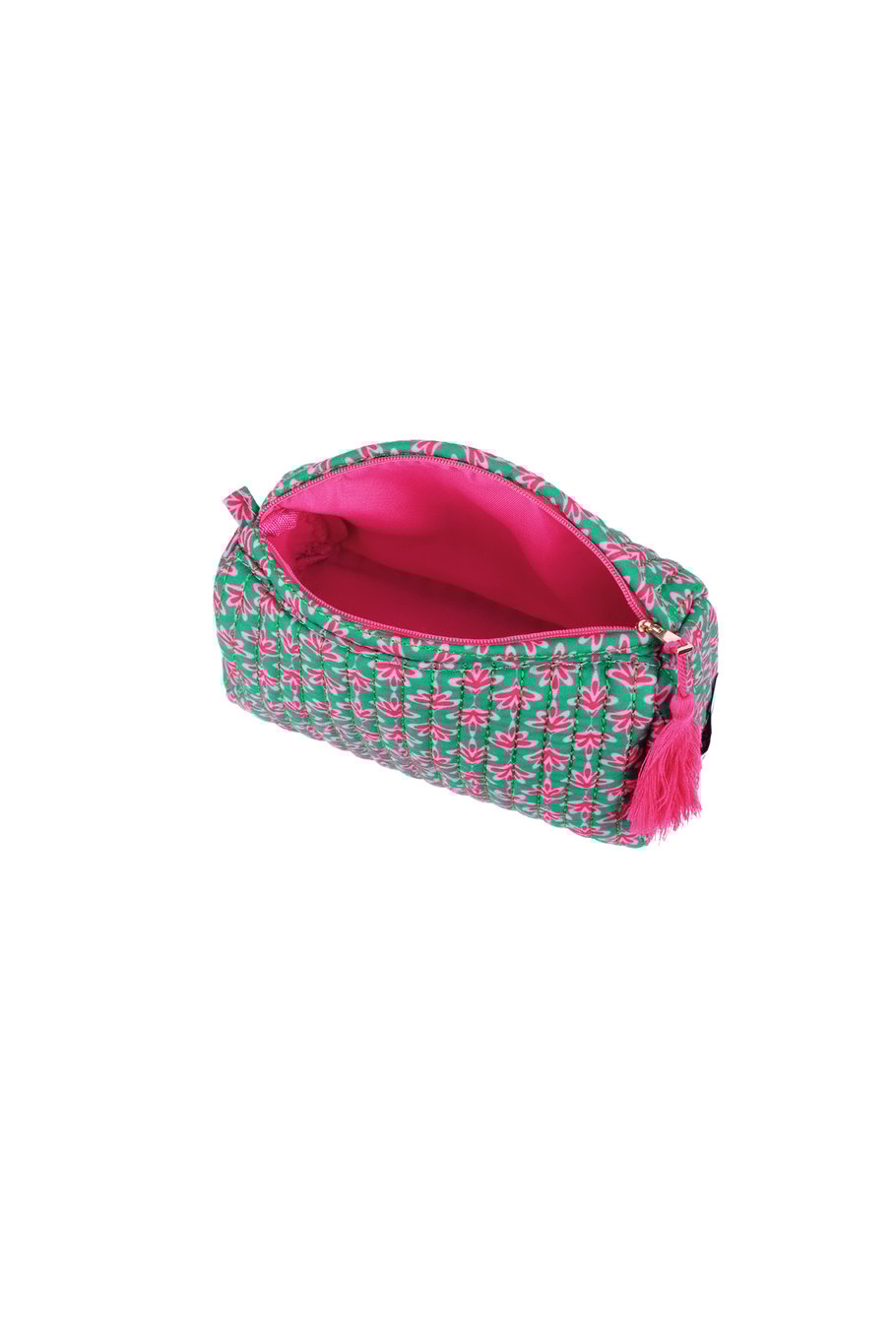 Make-up bag 'flowers' | groen