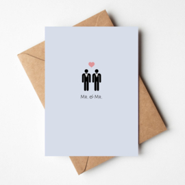 Kaartje 'Mr. & Mr.'