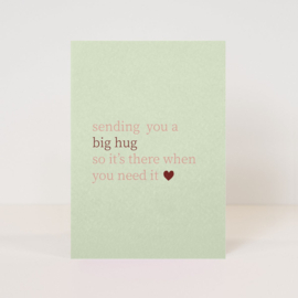 Kaartje 'Big hug'