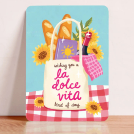 Kaartje 'La dolce vita'