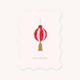 Kerstkaartje 'Kerstbal'