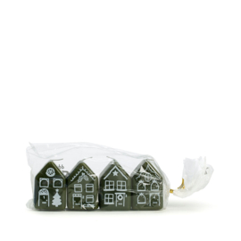 Adventkaarsen 'Mosgroen' | set van vier stuks