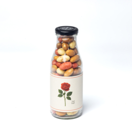 BLOEMEN - Veel liefs (4x xl-fles choco amandelen)