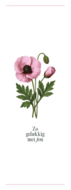 INSTEEKKAART - BLOEMEN Zo gelukkig met jou
