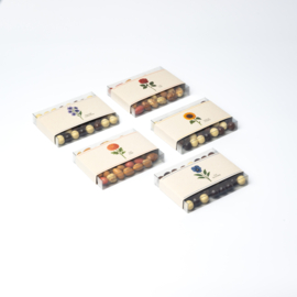 BLOEMEN - Hartelijk gefeliciteerd (4x postgroet choco crisp)