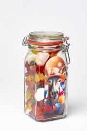 EZEL - weckpot met 900g snoepmix