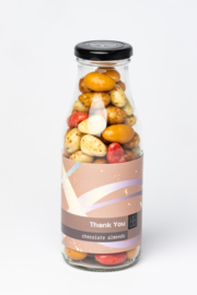 LUXURY LINES - THANK YOU (x4 XL-bottles coated almonds)