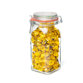 Toffees met koffiesmaak - goudfolie